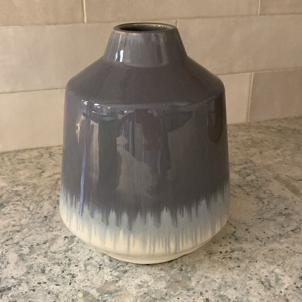 Project 62 Reactive Blue Large Bud Vase